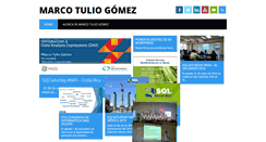 Desktop Screenshot of marcotuliogomez.com